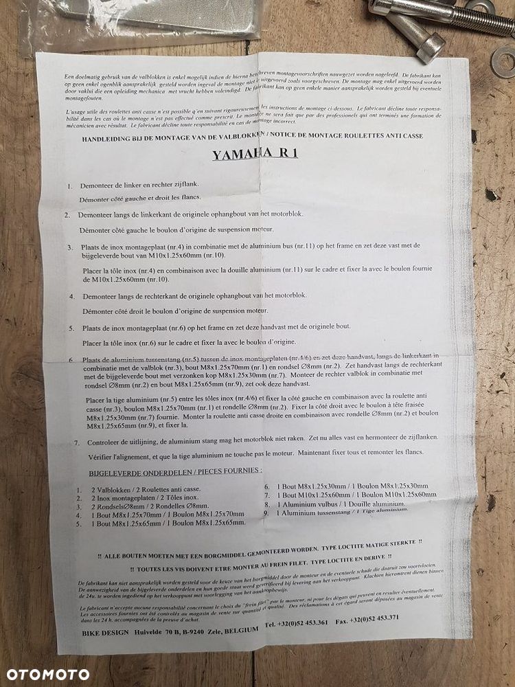 Crash Pady Bike Design JRY007 Yamaha YZF R1 97-01 - 2