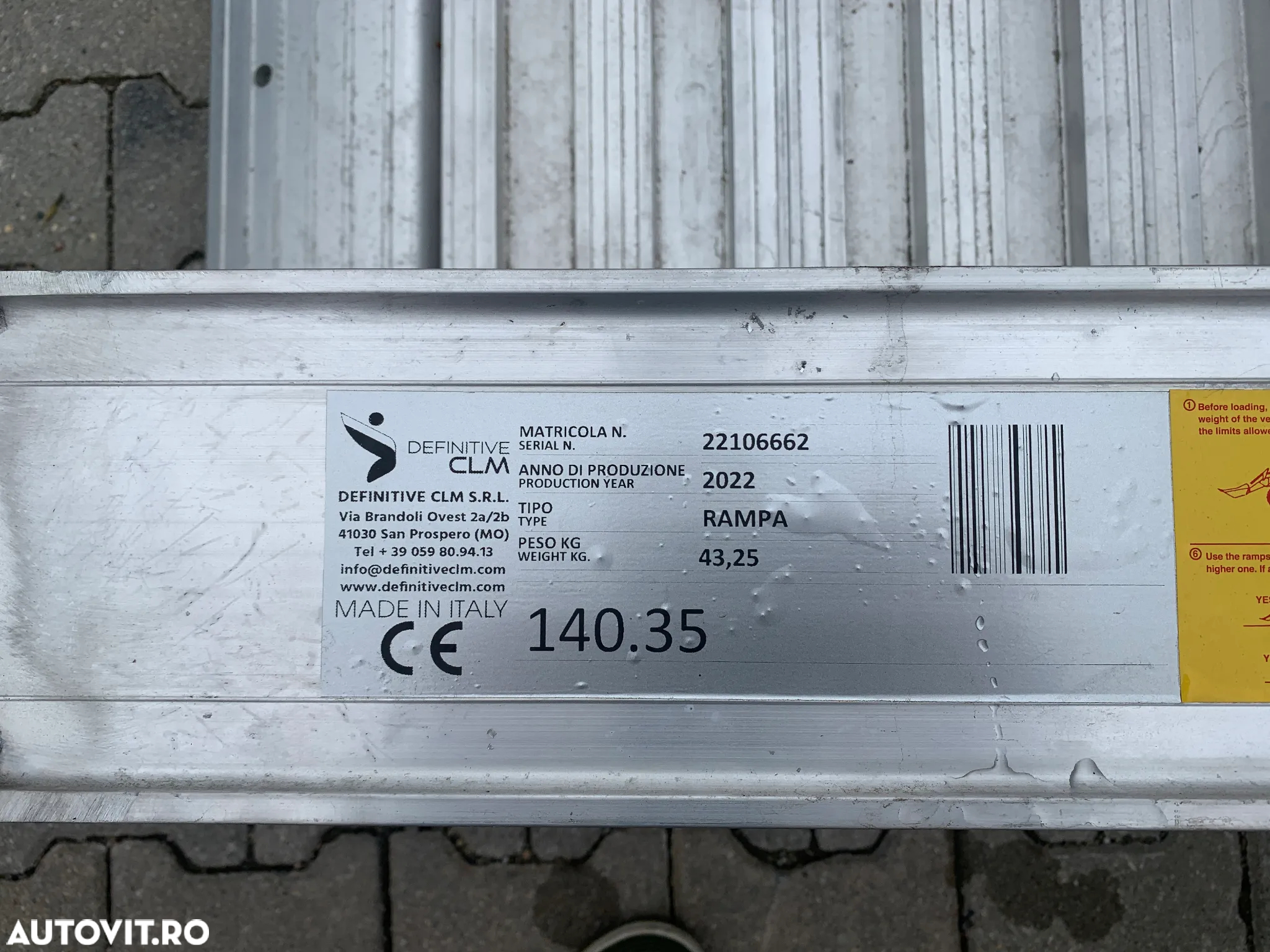 Rampe Aluminiu Cu lungima de 3.5 M - 4