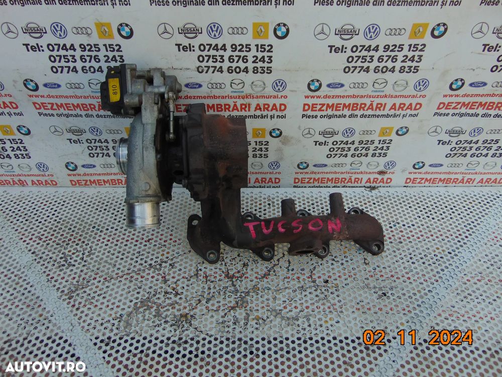 Turbina Hyundai Tucson 1.6 1.7 Kia Sportage  Optima i30 i40 cod 282012a810 - 2