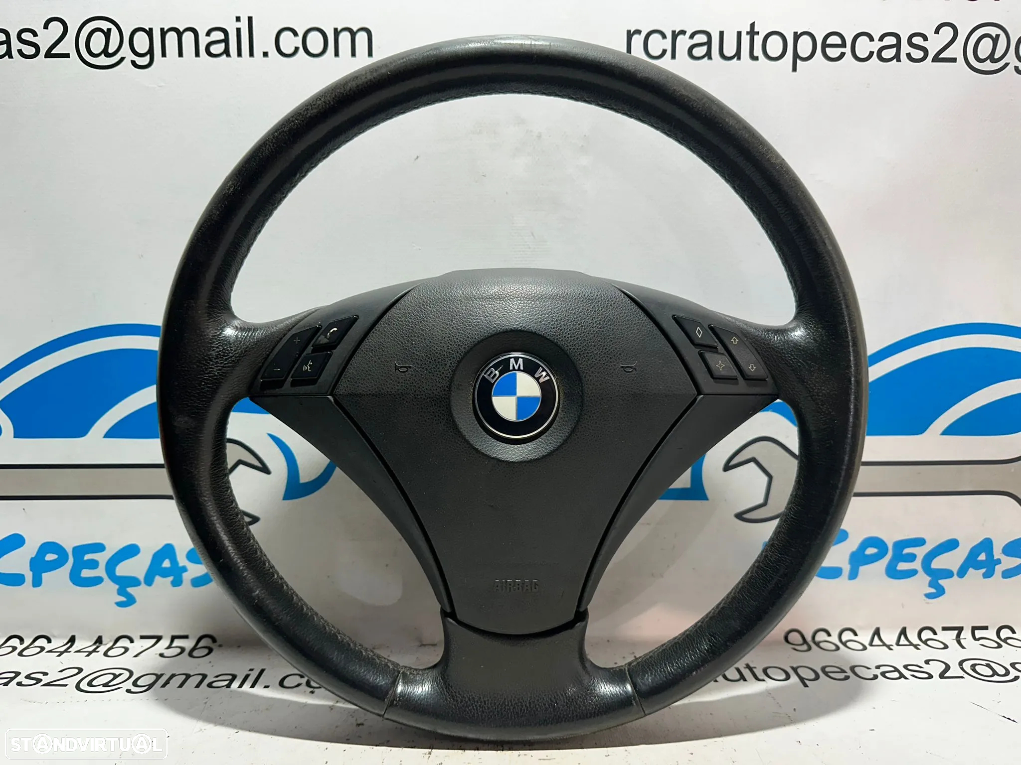 Volante Original Multifunções Comandos Airbag BMW Serie 5 E60 Sedan E61 Touring 6867175 - 2