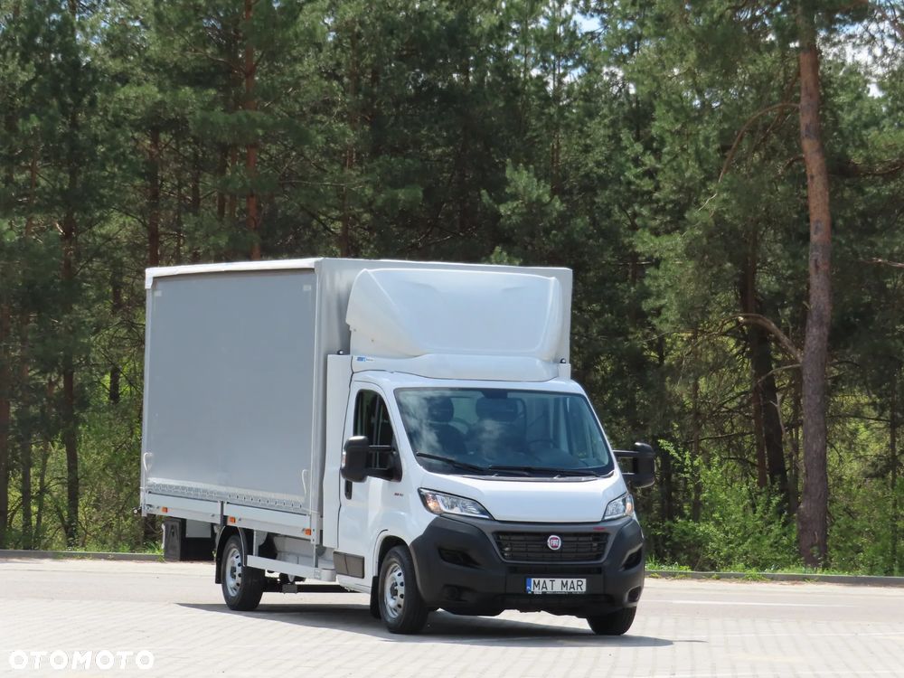 Fiat Ducato seria 7 MAXI L4 2.3 MultiJet II 180 KM POWER FIRANA 10 E.Palet Skrzynia Plandeka 4916 mm Dł. WZMCNIANY Rozstaw Osi 4035 mm, DMC 3500 Kg, Ładowność 1180 Kg, FULL Opcja Wyposażenia, Android Auto/Carplay, Stan Wizualny I Techniczny NOWY Tak Jak Z Taśmy Produkcyjnej Gotowy Dostępny OKAZJA POLECAM - 2