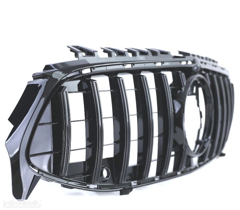 GRELHA FRONTAL MERCEDES CLA C118 19- LOOK AMG GT PRETO BRILHANTE - 2