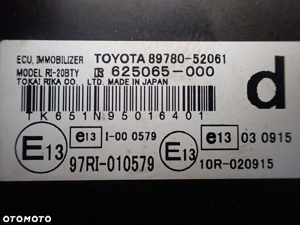 MODUŁ IMMOBILIZER TOYOTA URBAN CRUISER - 5