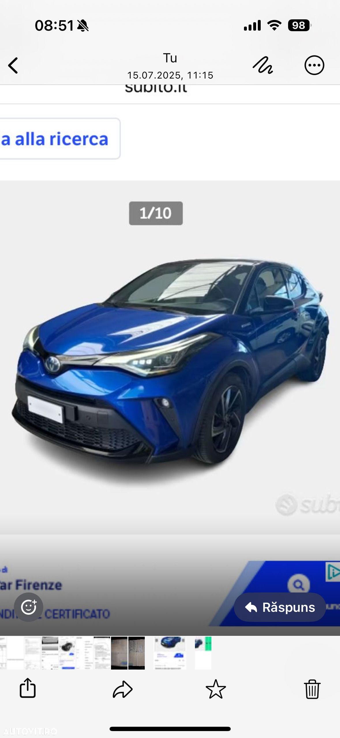 Toyota C-HR 2.0 HSD 184 CP 4x2 CVT Style - 1