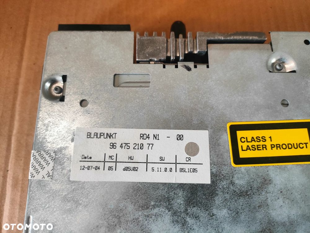 CITROEN C4 I 04- RADIO RADIOODTWARZACZ ORYGINALNE 9647521077 - 4