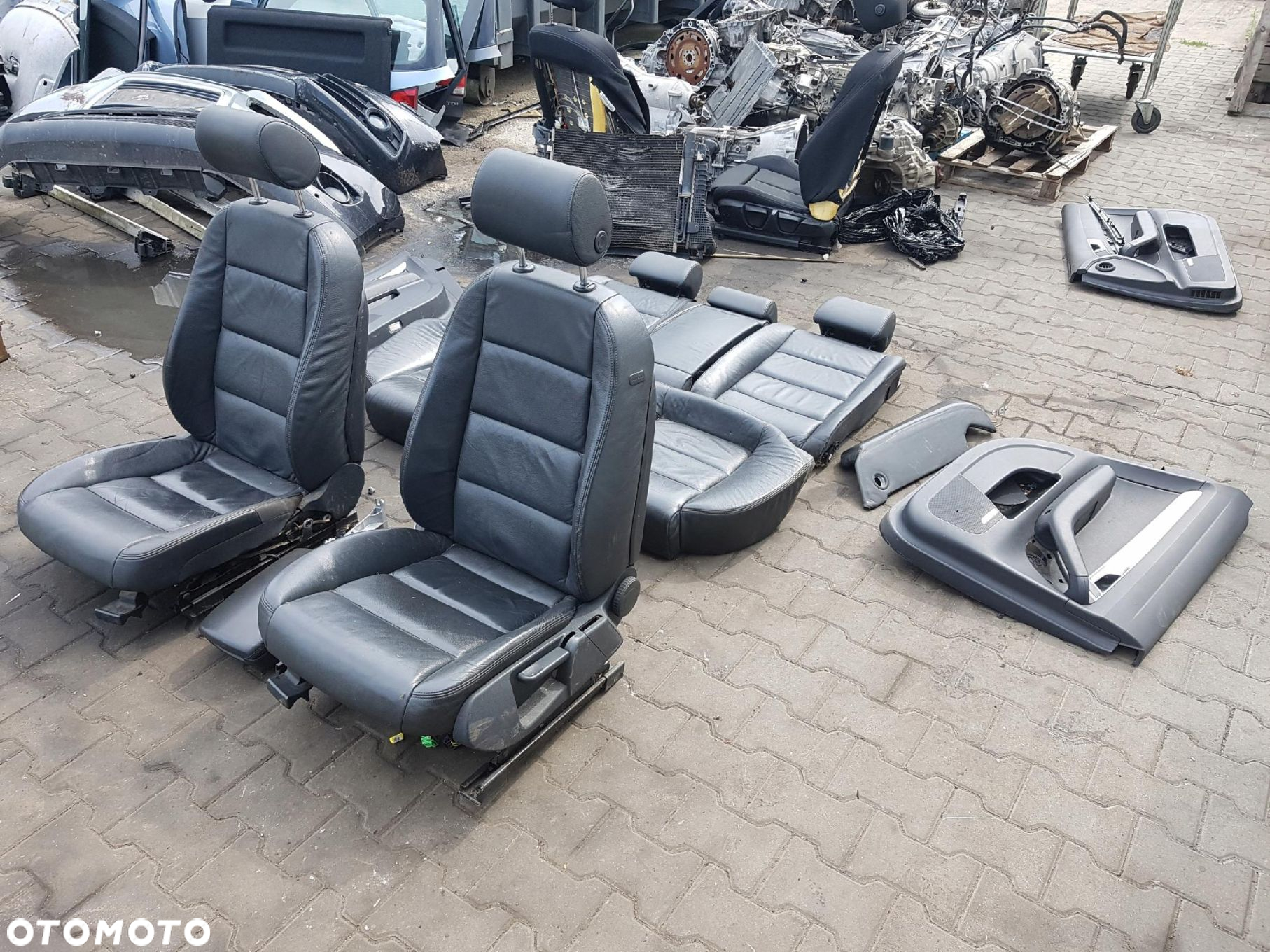 AUDI A6 C6 04-07r KOMBI FOTELE SKÓRZANE KANAPA - 4