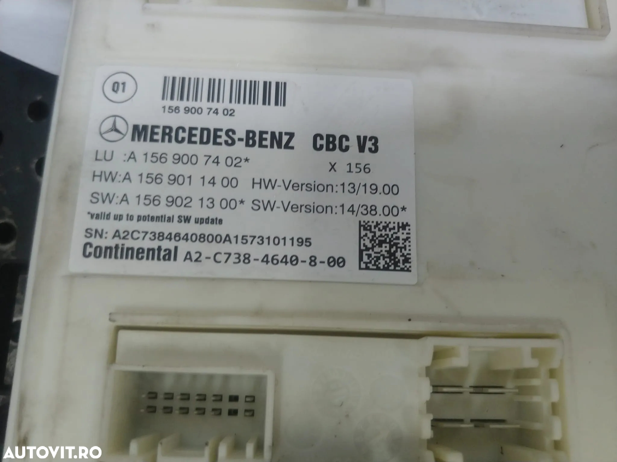 Modul calculator sam 1.6 b mercedes cla x117 a1569007402 a1569011400 a1569021300 - 3