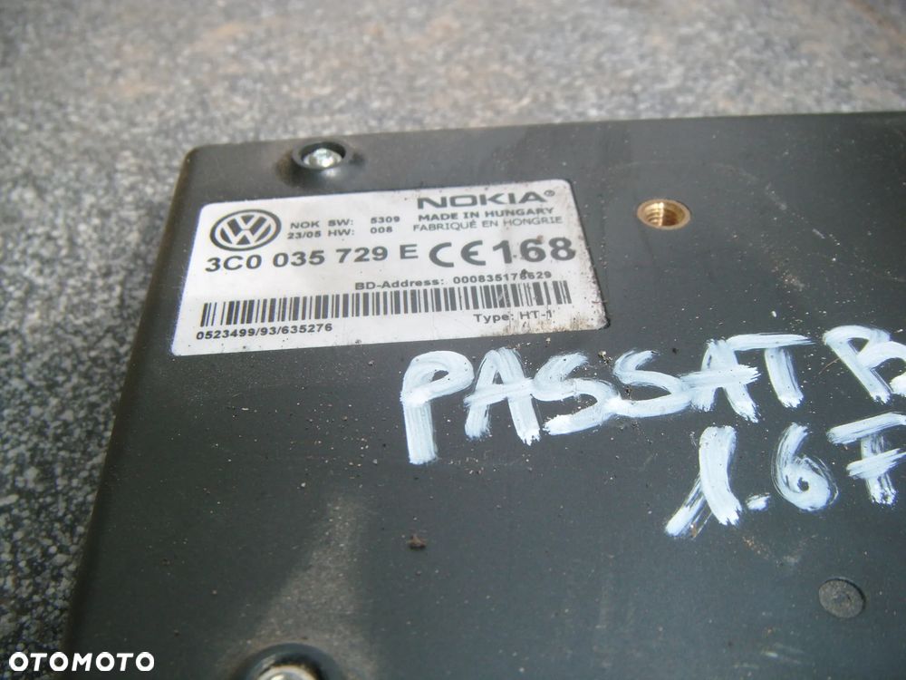 vw passat b6  moduł bluetooth 3c0035729e - 2