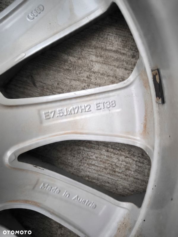 FELGA FELGI KOMPLET AUDI A4 B9 A5 8W ITP 7.5 J R17 ET38 8W0601025L R*12* - 12