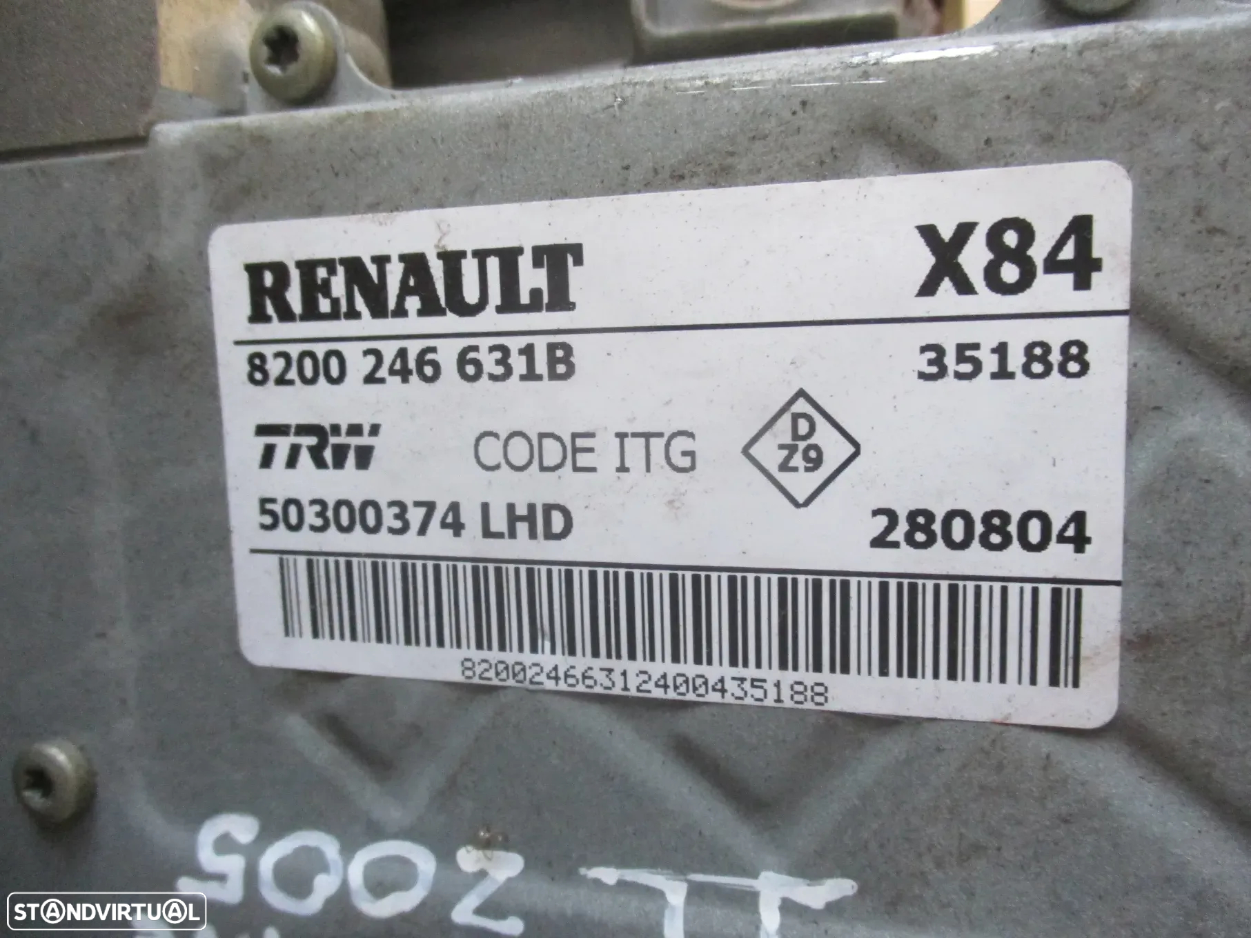 Motor Coluna Direção Renault Megane 2 2005 - 5