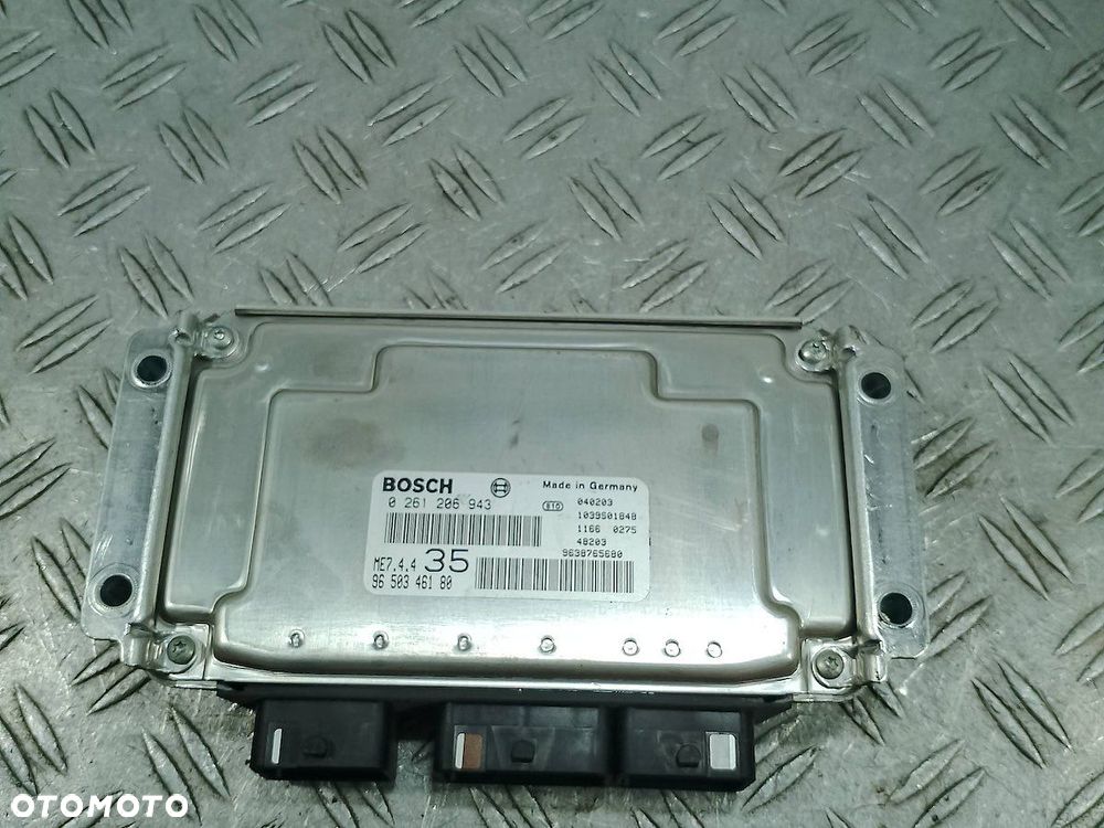 KOMPUTER, STEROWNIK PEUGEOT 307 9650346180  0261206943 1.6 16V - 2
