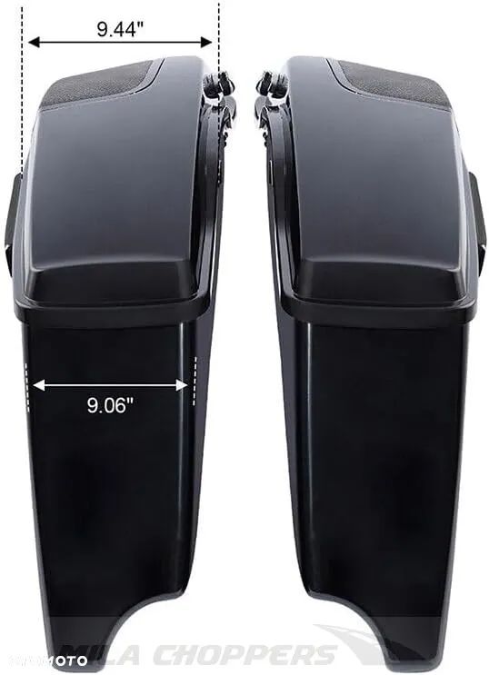 Kufry Harley Davidson Touring 94-13 komplet czarne okucia - 3
