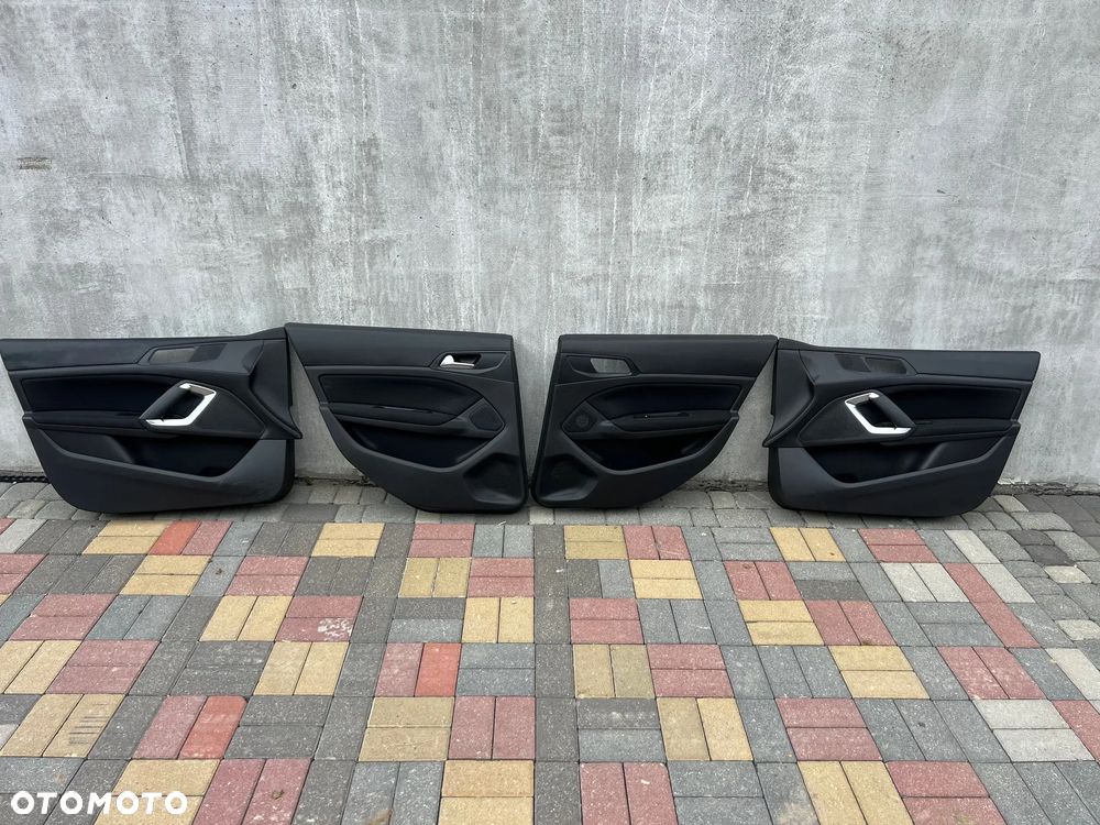 TAPICERKA BOCZEK DRZWI PRZÓD PRZEDNI PRAWY LEWY TYŁ TYŁNA PRAWA LEWA  PEUGEOT 308 II T9 2014 - 2021 SUPER STAN