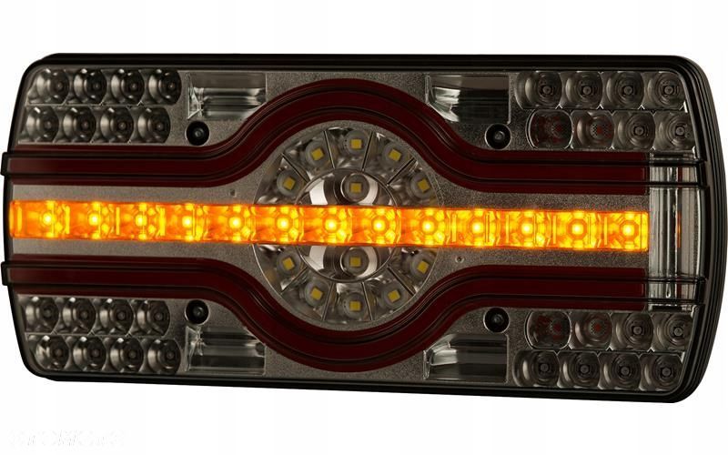 lampa zespolona ze światłem oświetlenia tablicy (led) 12/24v lewy - 2
