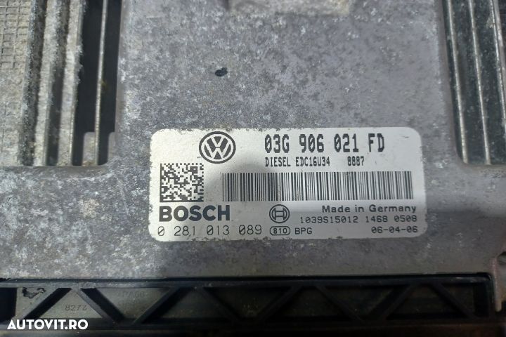 Calculator motor ECU 03G906021FD 0281013089 - 1.9 BLS 03G906021FD 028 - 3
