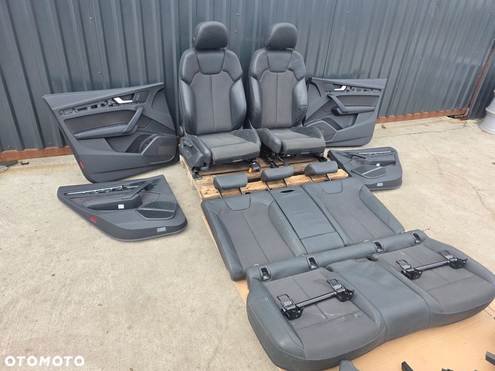 FOTEL FOTELE AUDI Q5 80A FY SKÓRA + ALCANTARA GRZANY PRZÓD EUROPA KOMPLET ! - 16