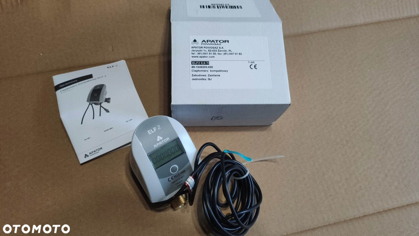 CIEPŁOMIERZ ELF2 ELF 2 APATOR DN15 2025r ZASILANIE OD RĘKI BATERIA 6 LAT - 2