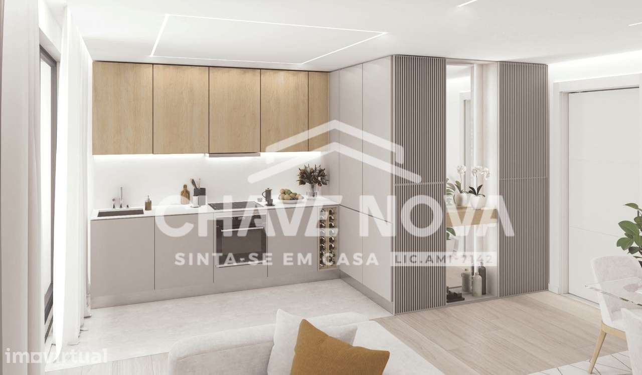 T2 Novo c/ Lugar de Garagem no Empreendimento Oporto Apartaments - Grande imagem: 4/25