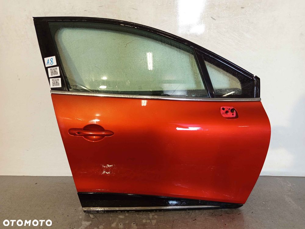 + DRZWI PRZÓD PRZEDNIE PRAWE RENAULT CLIO IV 4 TENNP POMARAŃCZOWY 5D 5 DRZWI HB - 1