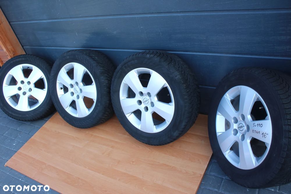 KOŁA FELGI ALUMINIOWE OPONY ZIMOWE OPEL VECTRA ASTRA ZAFIRA SIGNUM 16" 5x110 ET41 - 8