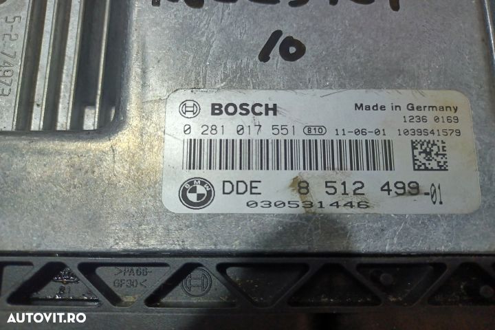 Calculator motor ECU 0281017551 0281017551 BMW Seria 1 E87 [2004 - 20 - 2