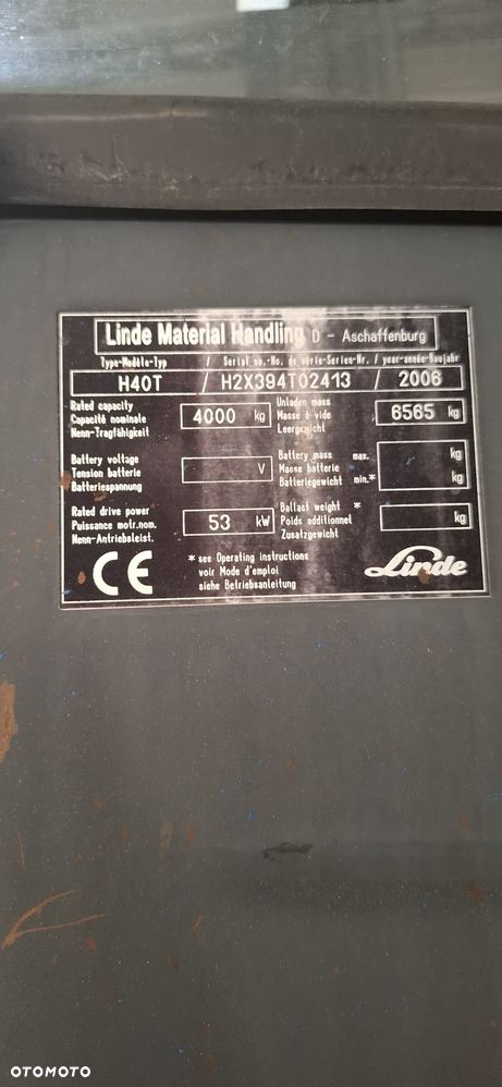 Linde h40t - 9