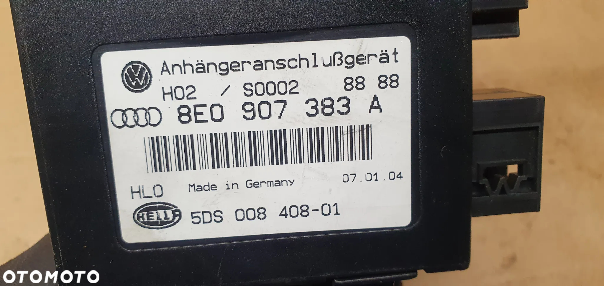 Moduł sterownik haka Audi A4 B6 8E0907383A - 4