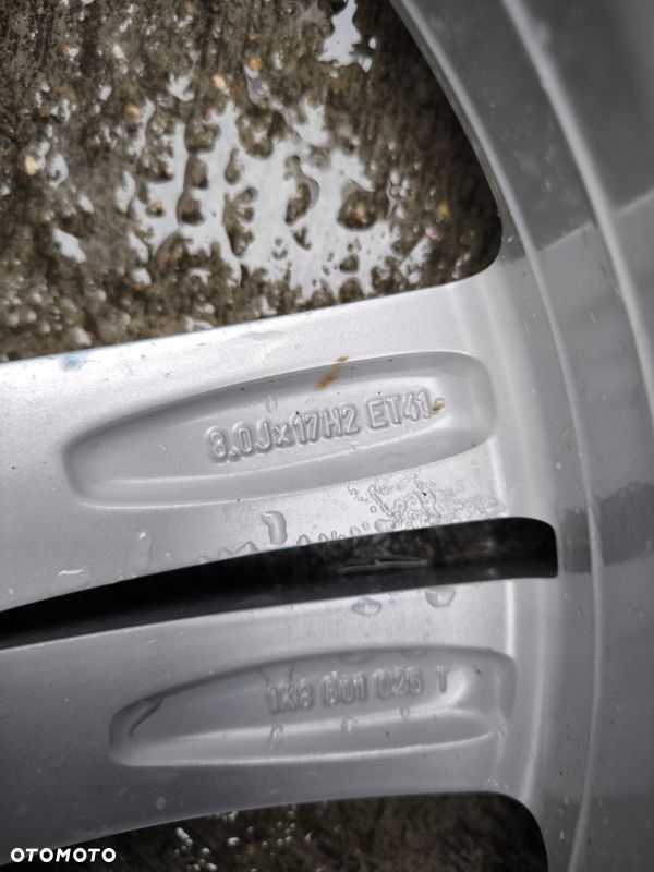 FELGA ALUMINIOWA AUDI VW SEAT SKODA 8.0J R17 ET41 1K8601025T Z*5* OK - 9