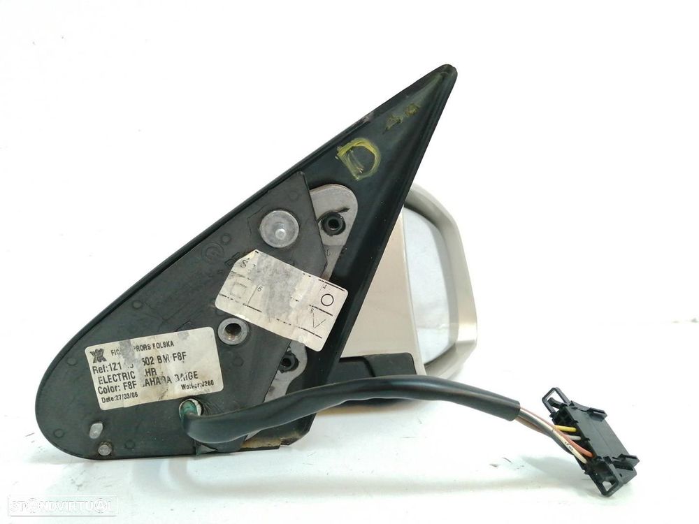 ESPELHO RETROVISOR DIREITO SKODA OCTAVIA II 2006 -1Z1857502 - 3