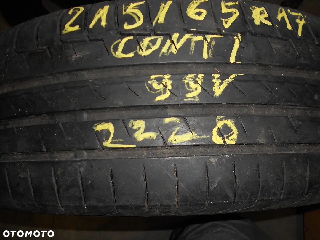 OPONA POJEDYNKA 215/65r17 CONTINENTAL PREMIUM CONTACT 6 DOT 2220 7.2MM - 1