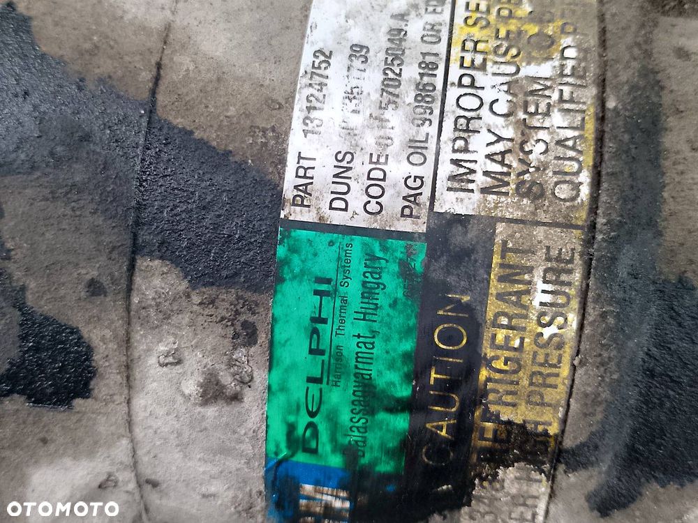 POMPA, SPRĘŻARKA KLIMATYZACJI OPEL ASTRA H 13124752 1.9 CDTI - 6