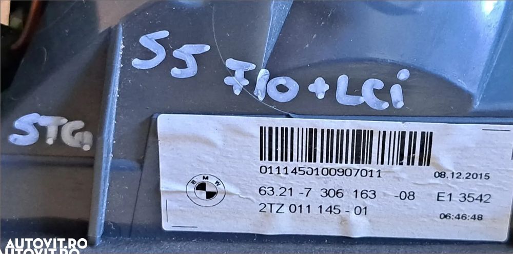 Stop tripla lampa stanga spate portbagaj haion facelift bmw F10+LCI F18 LCI - 3