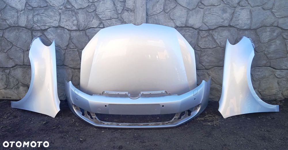 Przód maska zderzak błotnik lewy prawy lampy Volkswagen Golf VI HB w kolor LA7W srebrny - 8