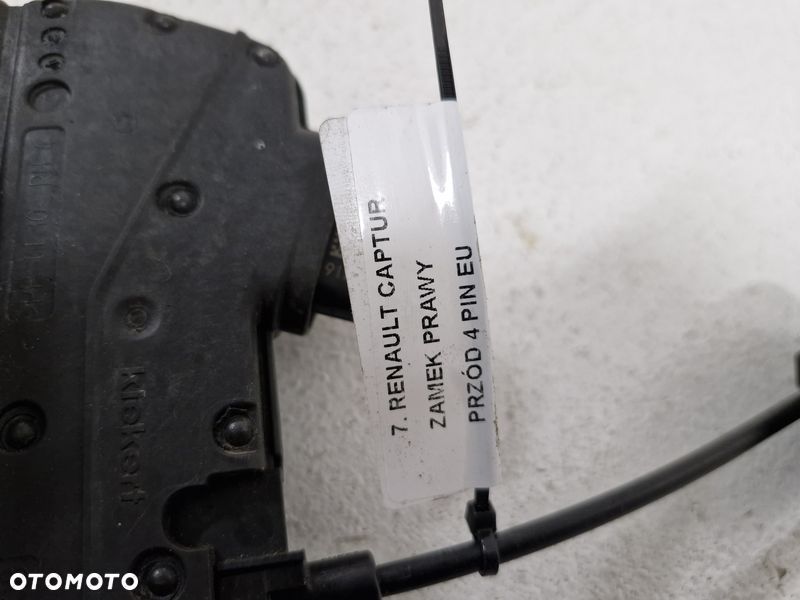 renault captur 1 i zamek drzwi prawy przód przedni 4 pin eu 805022764r - 5