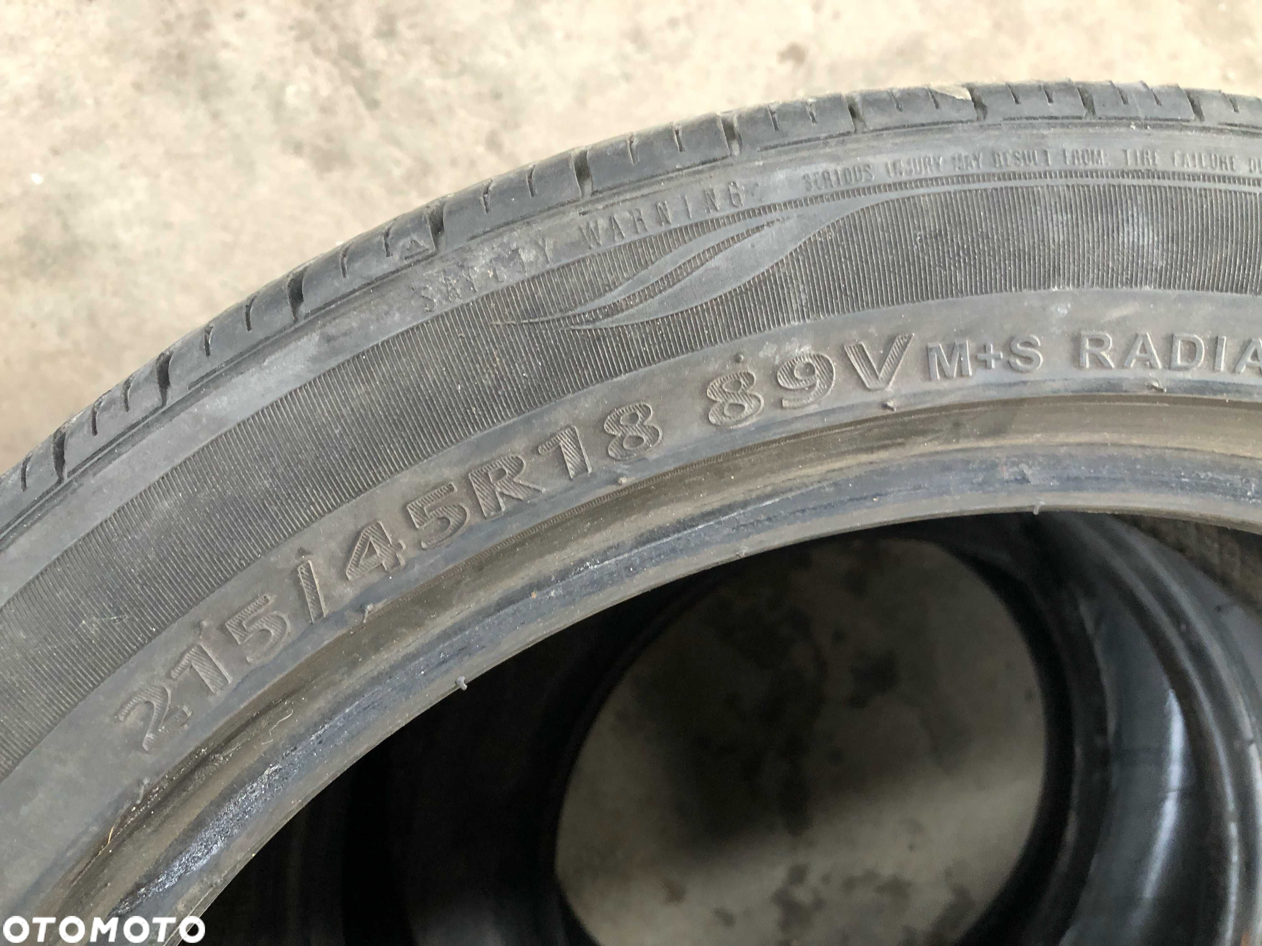 215/45R18 Cztery używane opony letnie Kumho - 6