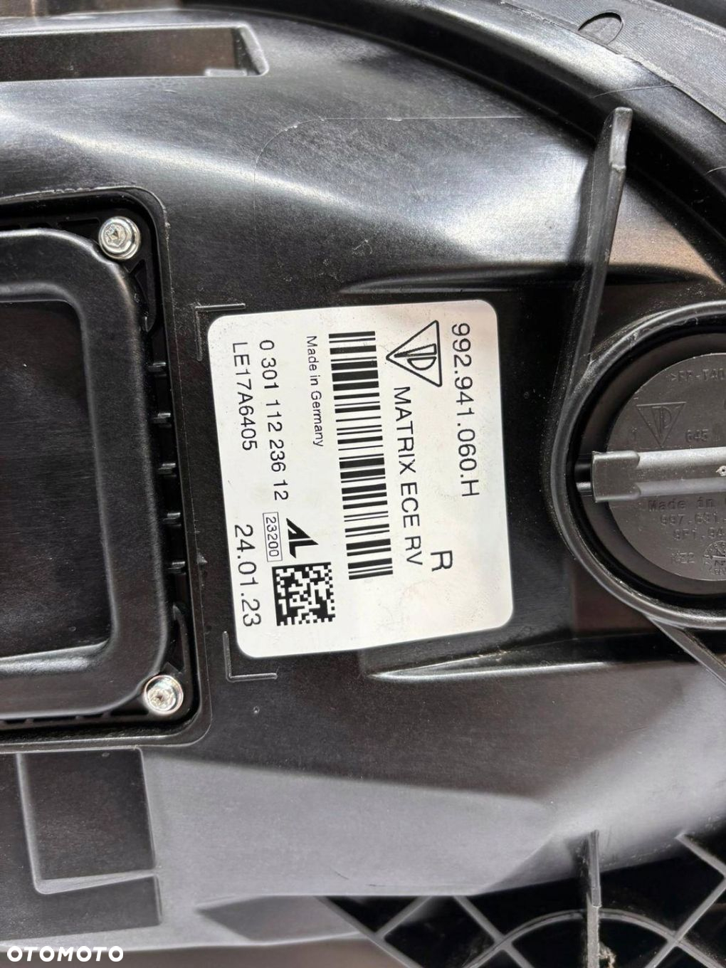 Porsche Carrera 911 992 Matrix Lampa Prawa Przód Przednia 992941060H - 9