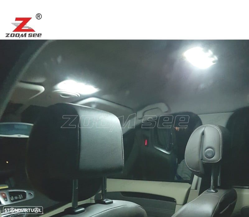 KIT COMPLETO DE 20 LÂMPADAS LED INTERIOR 09-16 RENAULT GRAND MODUS III 3 MK3 - 4