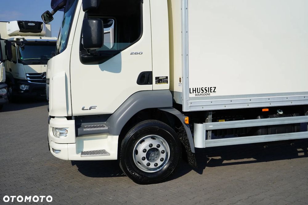DAF / LF / 260 / ACC / EURO 6 / KONTENER + WINDA / 18 PALET / ŁAD. 8 585 KG, - 18