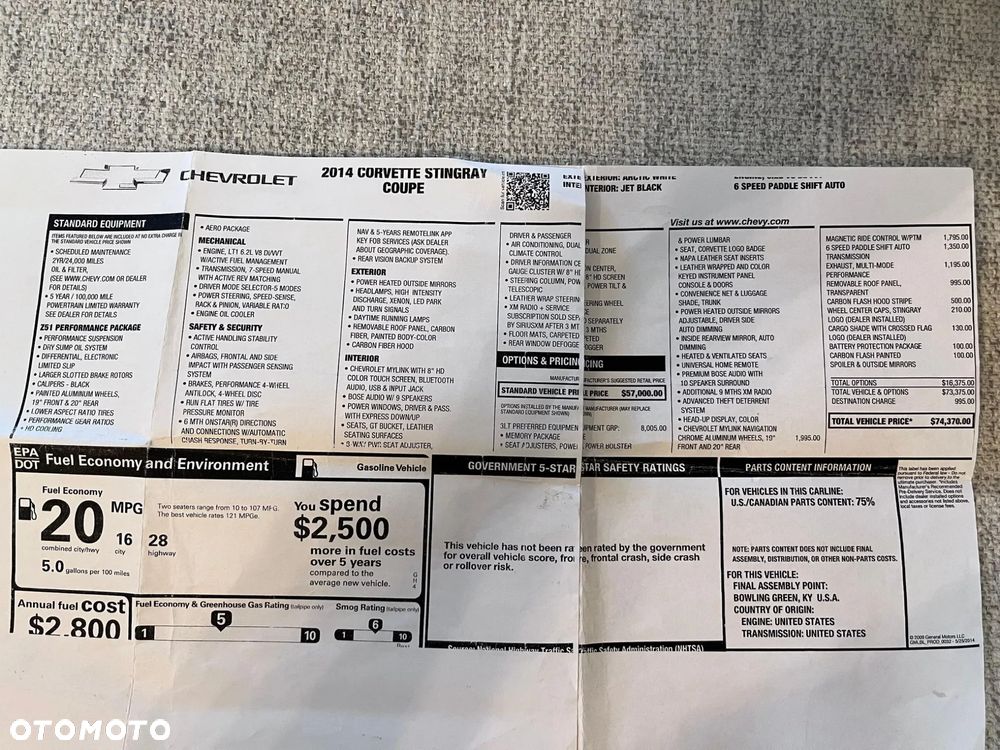 Chevrolet Corvette Stingray 3LT 6.2 V8 Automatik - 23