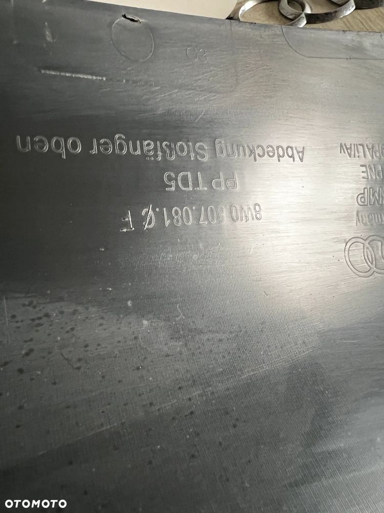 OSŁONA NA PAS PRZEDNI NAKŁADKA GÓRNA AUDI A4 B8 8W0807081C UCHWYTY OK - 3