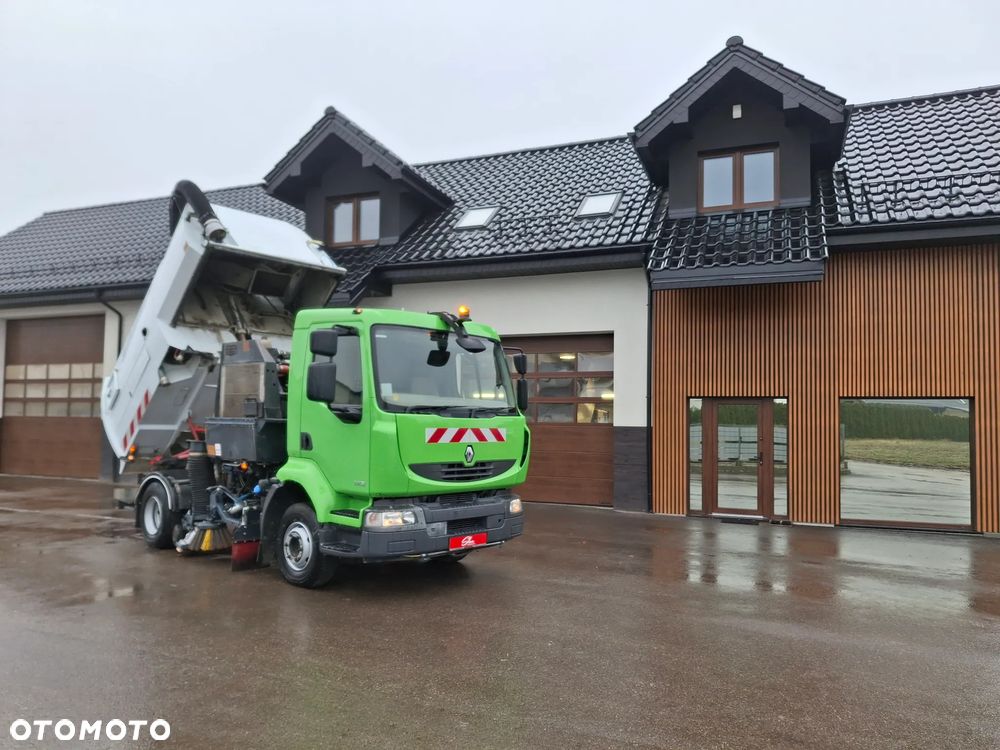 Renault Midlum 220 Zamiatarka Johnston Szczotki L/R Dodatkowy Silnik EUnited PM10 2014r Rura Do Liści - 26