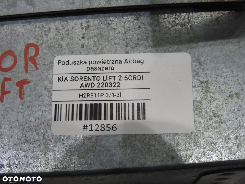 PODUSZKA AIRBAG PASAŻERA KIA SORENTO I LIFT - 8