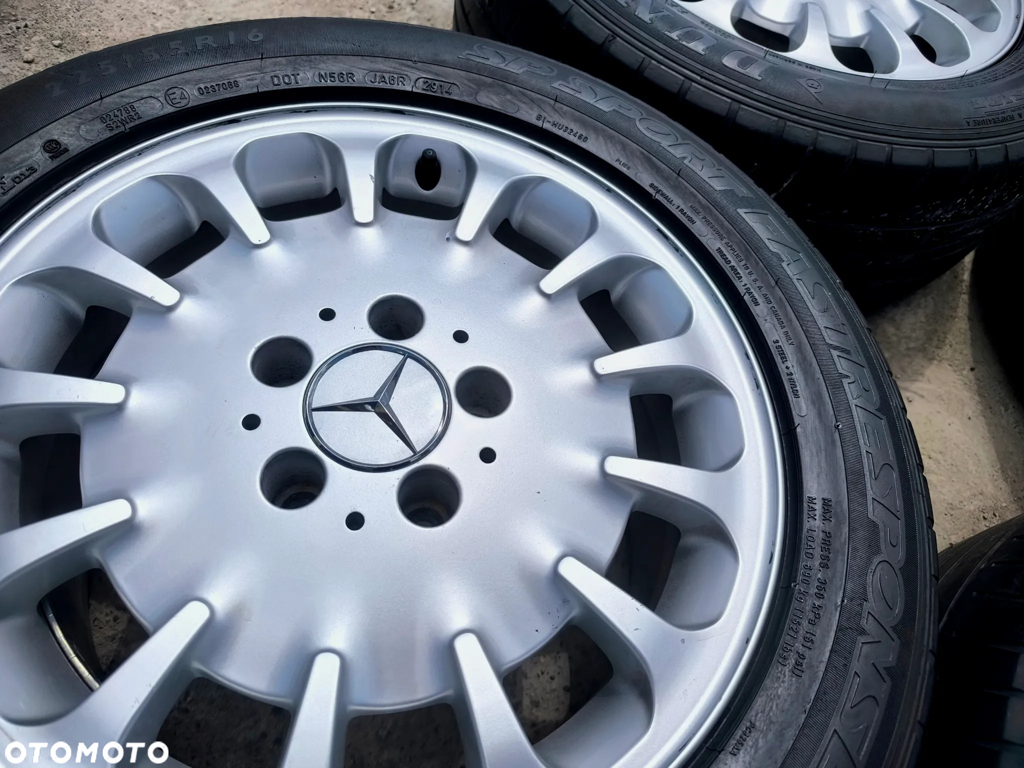 5x112 Felgi Aluminiowe Alufelgi 16 Mercedes Koła Letnie E KLASA W210 W211 W212 C W202 W203 W204 CLK W208 W209 S W220 Legnica ALU-RAD 225/55 - 10