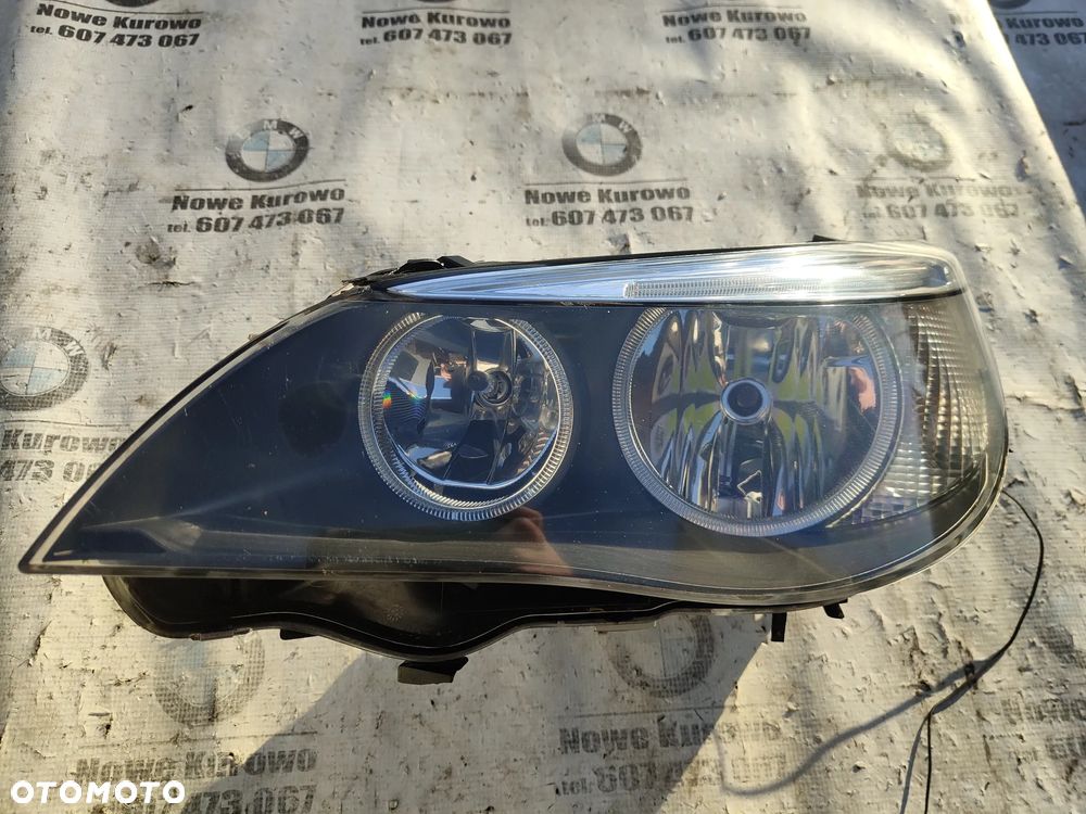 BMW E60 E61 Lampa przednia lewa zwykła H7 przed lift - 2