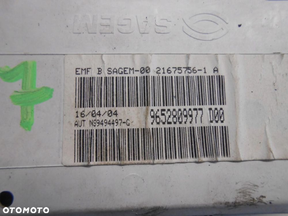 WYŚWIETLACZ RADIA PEUGEOT 307 9652809977 # - 3