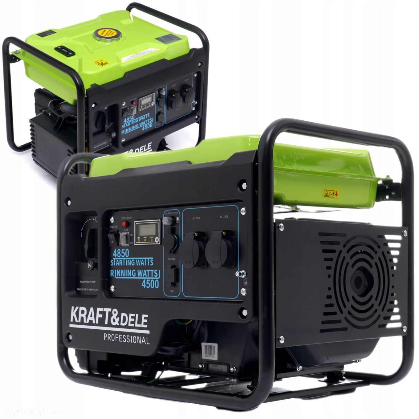 KRAFTDELE AGREGAT PRĄDOTWÓRCZY GENERATOR INWERTOROWY 4,5 kW/ 4,85 kW KD688 - 15