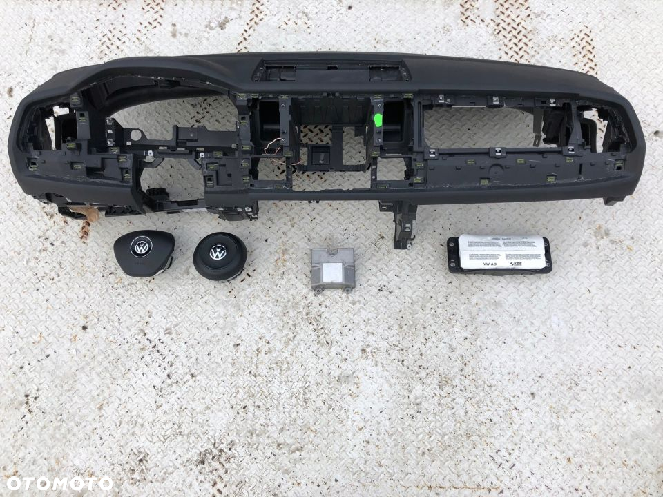 VW T6 7E MULTIVAN DESKA KONSOLA KOKPIT PULPIT PÓŁKA PARAPET AIRBAG FOTELA KURTYNA regeneracja Raz2 ! - 2