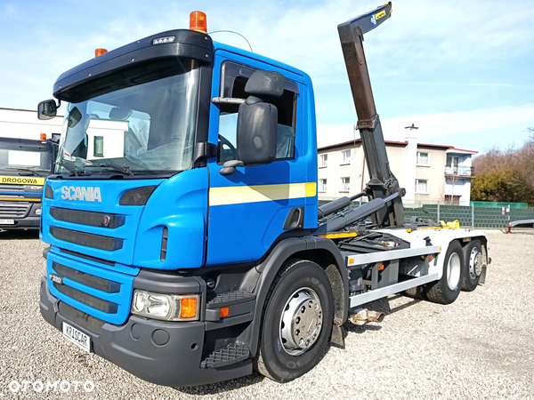 Scania P320 6x2 Hakowiec Marrel , oś skrętna