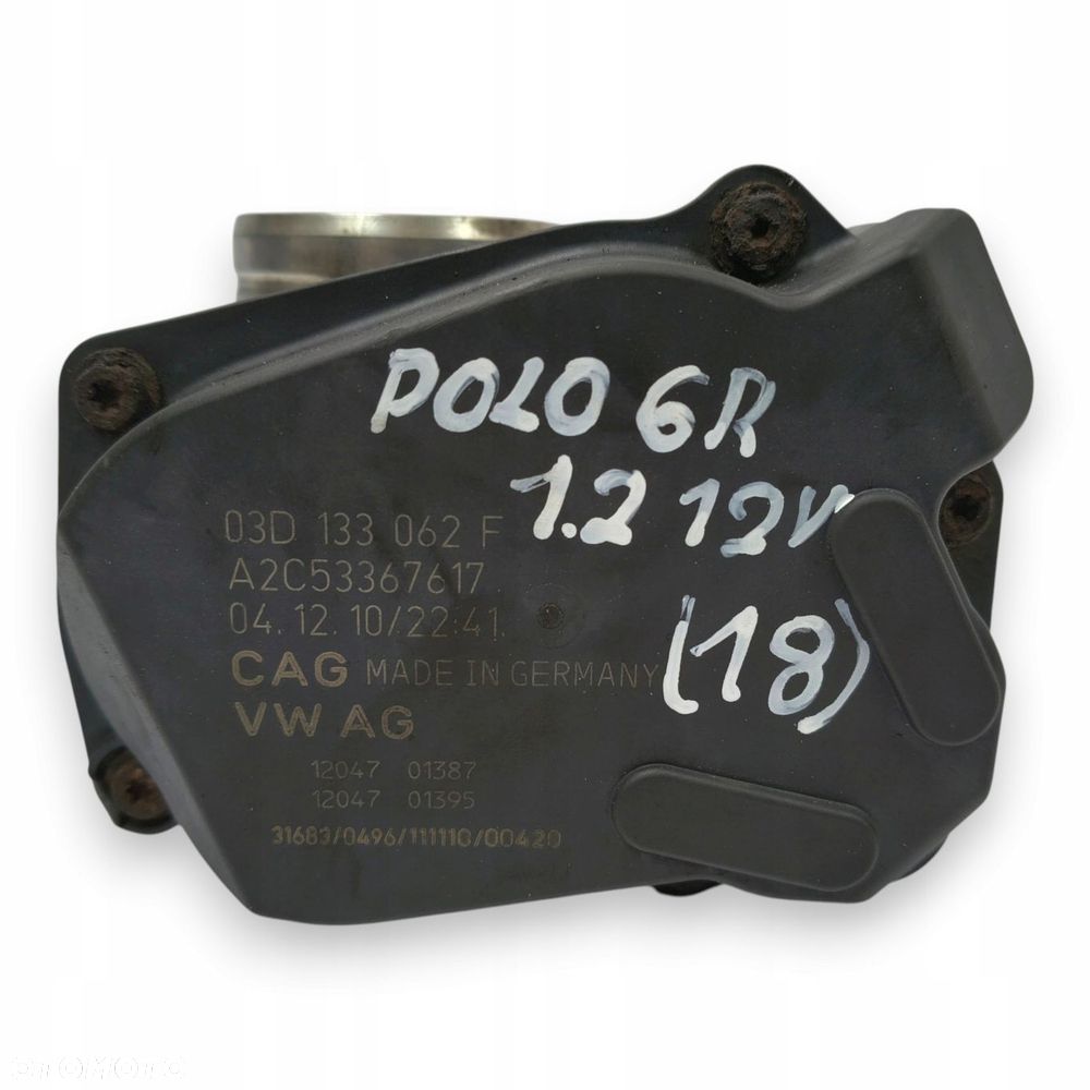 PRZEPUSTNICA VW Polo V 6R Fabia II Ibiza IV 1.2 03D133062F Siemens VDO - 1
