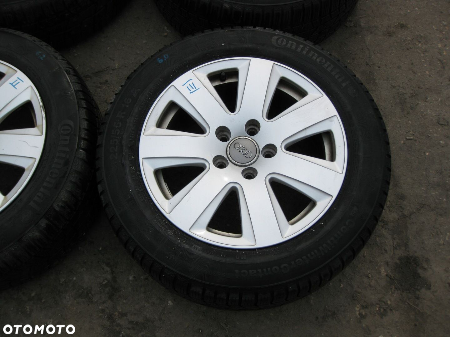 AUDI FELGI ALUMINIOWE 7,5J x16 ET45 5X112 4F0601025AJ OPONY 225/55/16 - 5